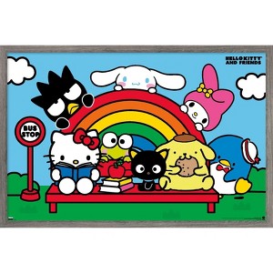 Trends International Hello Kitty and Friends: 21 Core - Group Bus Stop Framed Wall Poster Prints - 1 of 4