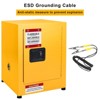 Flammable Cabinet, Galvanized Steel Safety Cabinet, Flammable Liquids Storage Cabinet Fireproof Leakproof Cabinet - 3 of 4