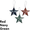 Rustic Barn Star Ornaments (12 Set) 4" Tin, Western Farmhouse Style Christmas Tree Decorations by 4E's Novelty - 3 of 4