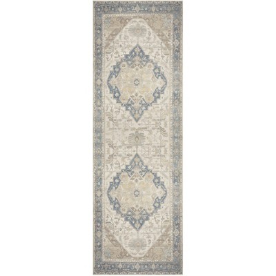 Nourison Vintage Washables Medallion Traditional Non-Slip Indoor Rug