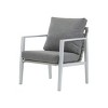 Modern Patio Chaise Lounges, Chaise Lounges with Sleek Rope Accents and Aluminum Frame, Lounge Chair with PE Cushions-Coolbibila - 4 of 4