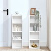 NicBex Bookcases for Living Room 8-Tier Bookshelf Storage Cabinet with Adjustable Shelves Multi-functional Double-decker Bookcase for Home Office - 2 of 4