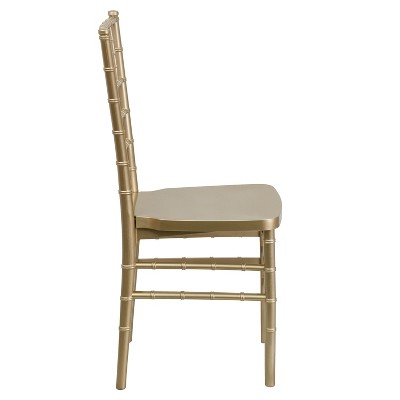 Elegant Gold Resin Chiavari Lightweight Event Chair