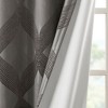 PAGED Knitted Jacquard Total Blackout Curtain for Bedroom,Window Curtain Panel with Grommet Top,Living Room Curtains Machine Washable - 4 of 4
