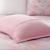 Gulches 3 Piece Twin/Twin XL Metallic Printed Plush Comforter Set with Throw Pillow - 3 of 4