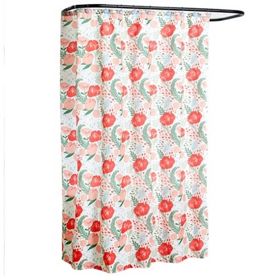 The Lakeside Collection Spring Poppy Bath Collection - Shower Curtain