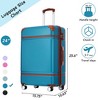 24-Inch Carry-On Luggage with Spinner Wheels – Lightweight Hardshell Suitcase, Expandable Design, TSA Lock, 360° Silent Wheels for Travel - 2 of 4