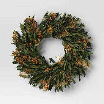 Floral Preserved Wreath Multi Colored - Threshold™