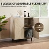 Syemin Decorative Storage Cabinets, 2 Door Storage Cabinet Sideboard, Suitable for Living Room, Entryway and Kitchen Dining Room, - 4 of 4