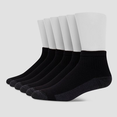 Hanes Men's Ankle Socks, BLACK, 6 US : : Clothing, Shoes &  Accessories