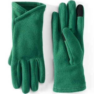 Lands' End Women's Anyweather Fleece EZ Touch Screen Gloves - 1 of 2