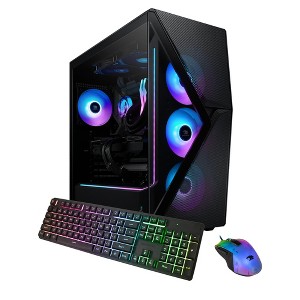 iBUYPOWER Slate Gaming PC Desktop - AMD Ryzen 9 9900X, NVIDIA GeForce RTX 5070Ti 16GB, 32GB DDR5 RGB RAM, 2TB NVMe SSD - 1 of 4