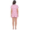 Casual Nights Women's Rayon Printed Short Sleeve Capri Pajama Set - 4 of 4