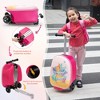 Sandinrayli Scooter Suitcase, Kid Carry on Luggage Scooter, Children Ride on Luggage for Girls, Luggage for Kids (Mermaid) - 3 of 4