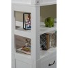 Twin Highlands Loft Bed with Desk and Chair White - Hillsdale Furniture - image 3 of 4