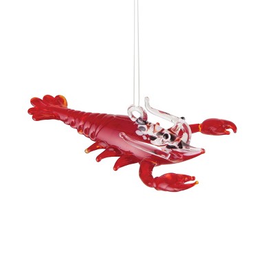 Gallerie II Art Glass Lobster Christmas Xmas Ornament