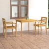 vidaXL 3 Piece Patio Dining Set Solid Teak Wood - 2 of 4