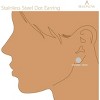 Stud Earrings Flat Circle Piercing Dot Earrings Stainless Disc Post Earrings for Women (2-10mm, Silver, 1-3 pairs) - 4 of 4