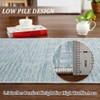 Washed Foldable Printed Non-Slip Rug - Modern Minimalist Faux Carpet for Home Decor - 2 of 4