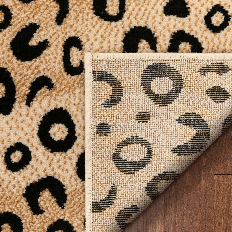 Well Woven Dulcet Leopard Animal Print Black Area Rug, 5 of 8
