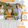 SUGIFT Portable Ice Cooler Table with Drainage, Skirt & Handle, 440LBS Capacity Outdoor Beverage Station for Party, Wedding, BBQ and Events - 4 of 4