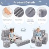 GOTGELIF Glow-in-the-Dark 14-Piece Modular Kids Play Couch Convertible Sofa– Foldable & Washable For Playroom - 3 of 4