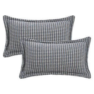 REGALWOVEN Fade-Resistant Houndstooth Decorative Soft Cozy Throw Pillow Covers 2 Pcs - 1 of 4