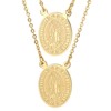 Steeltime Ladies stainless steel religious/our lady of guadalupe scapular necklace. Color Options: Silver, Gold - 2 of 4