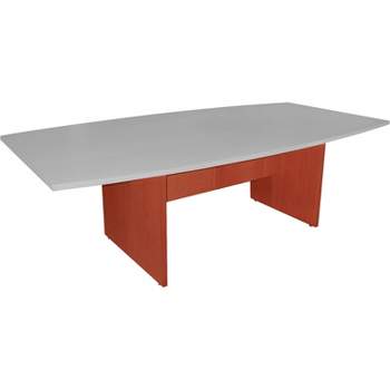 Lorell Conference Table Base w/Modesty Panel 28"H Cherry 69121
