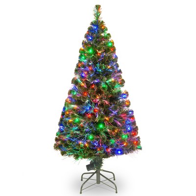 National Tree Company 5 ft Fiber Optic Evergreen Tree with LED Lights