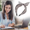 Unique Bargains Women's Wide Tie Paisley Bow Headbands 1 Pc - 2 of 4