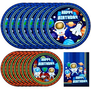 Treasures Gifted Outer Space Party Supplies Tableware Starter Set for 24 Guests - 1 of 1