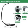 FDW Hanging Hammock Stands Solid Steel Heavy Duty Stand Only Construction for Hanging Hammock,（Stand Only） - 4 of 4