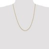 Black Bow Jewelry 2.2mm, 10k Yellow Gold, Solid Concave Figaro Chain Necklace - 2 of 4