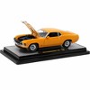 1970 Ford Mustang Mach 1 428 Grabber Orange with Black Stripes Limited Edition to 5250 pcs 1/24 Diecast Model Car by M2 Machines - 2 of 3