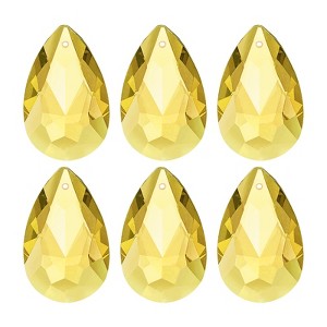 Unique Bargains DIY Hanging Grid K9 Crystal Pendant Oval beads 6 Pcs - 1 of 4