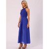 INSPIRE CHIC Women's Sleeveless Halter Neck Elegant Wedding Cocktail Dressy Jumpsuits - 4 of 4