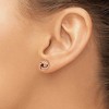 Black Bow Jewelry 9.5mm (3/8 Inch) 14k Rose Gold Polished Love Knot Post Earrings - 3 of 4