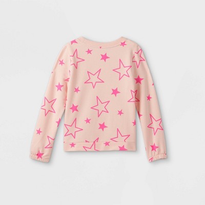 AW-KOCP Childrens Pink Pineapple Sweater Baby Girls Sweatshirt 