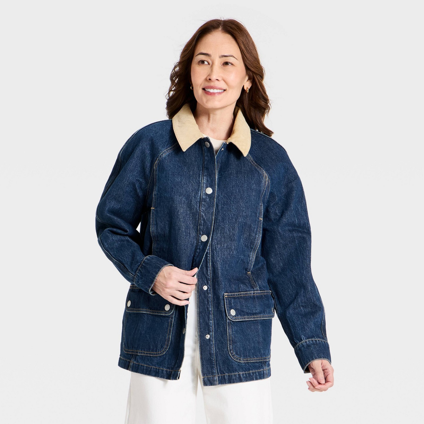 Женская куртка Universal Thread Denim Chore, цвет: Джинсовый — фото 1