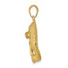 Black Bow Jewelry 14k Yellow Gold Jumping Bass Fish Pendant - 2 of 4