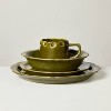 10oz Carved Edge Ceramic Mug Green - Hearth & Hand™ with Magnolia - 4 of 4