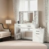 Ora Maison Convertible Vanity Desk 57", Large Makeup Table with 3-Color LED Mirror, Power Hub & Ample Storage for Bedroom - 2 of 4