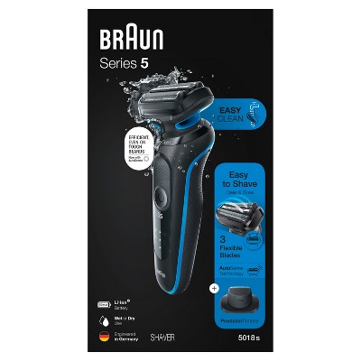 Image of Braun Series 5-5018s Men's Rechargeable Wet & Dry Electric Foil Shaver