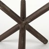 HomeRoots 10" Rustic Metal X Decorative Sculpture - 4 of 4