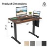 JUJABU Adjustable Standing Desk with Sturdy Carbon Steel Frame and Splice Board - 4 of 4