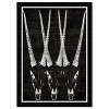 19" x 13" Antelope Animals Framed Wall Art Black - Hatcher and Ethan: Modern Style, Digital Art, Plastic Frame - 3 of 4