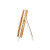 Tabletop Clock White Metal, MDF & Rattan by Foreside Home & Garden - 3 of 4