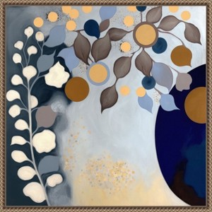 Amanti Art Modern Midnight Bloom II by Bella Eve Canvas Wall Art Print Framed - 1 of 4