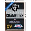 Trends International NFL Las Vegas Raiders - Champions 23 Framed Wall Poster Prints - 3 of 4
